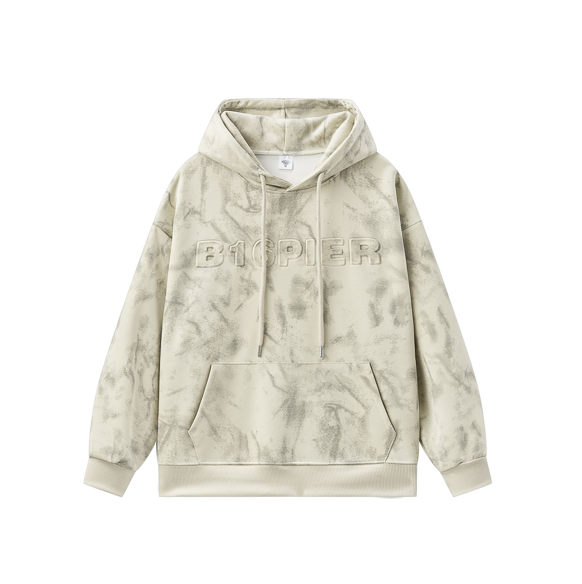 上衣百搭连帽秋季耐磨潮流套头扎染卫衣男长袖901