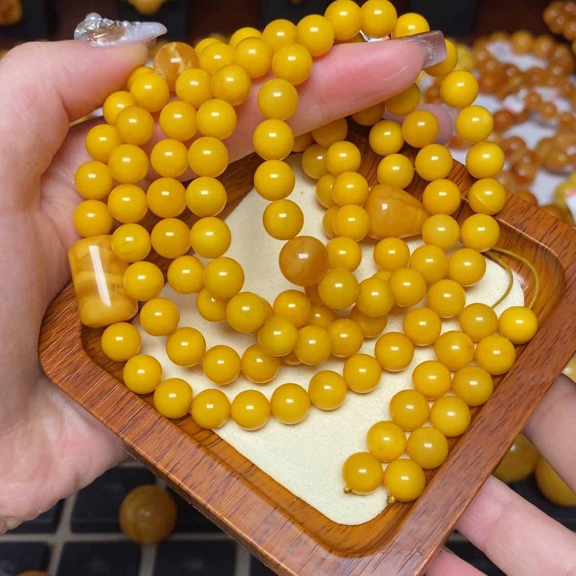 【闪购商品】蜜蜡手链未镶嵌手串