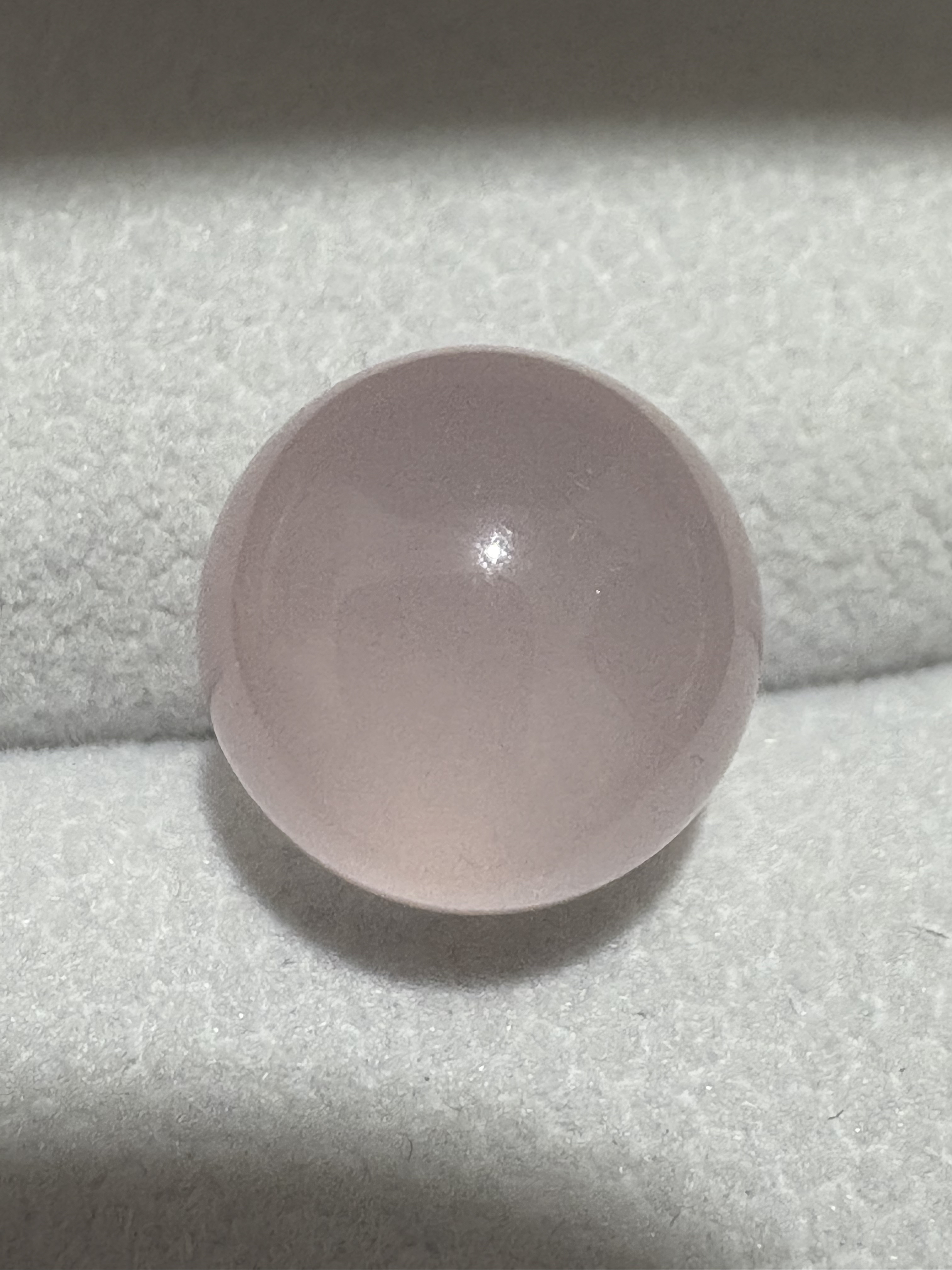 女款粉水晶半成品未镶嵌定制款