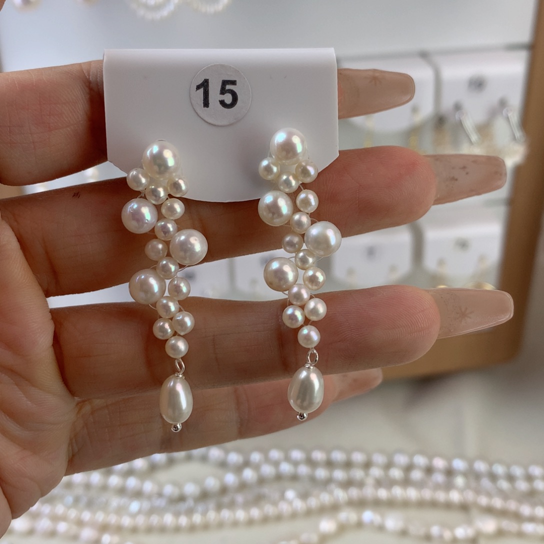 未镶嵌耳饰淡水珍珠