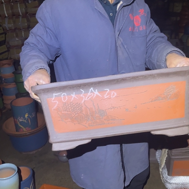 紫砂花盆紫砂花盆和小