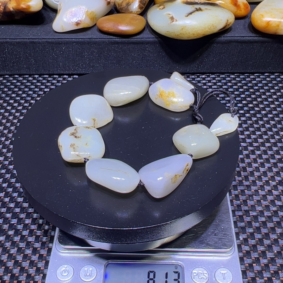 上***漆和田玉（子料）未镶嵌吊坠(不含链)