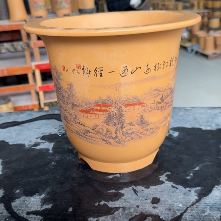 紫砂花盆 包邮包破损