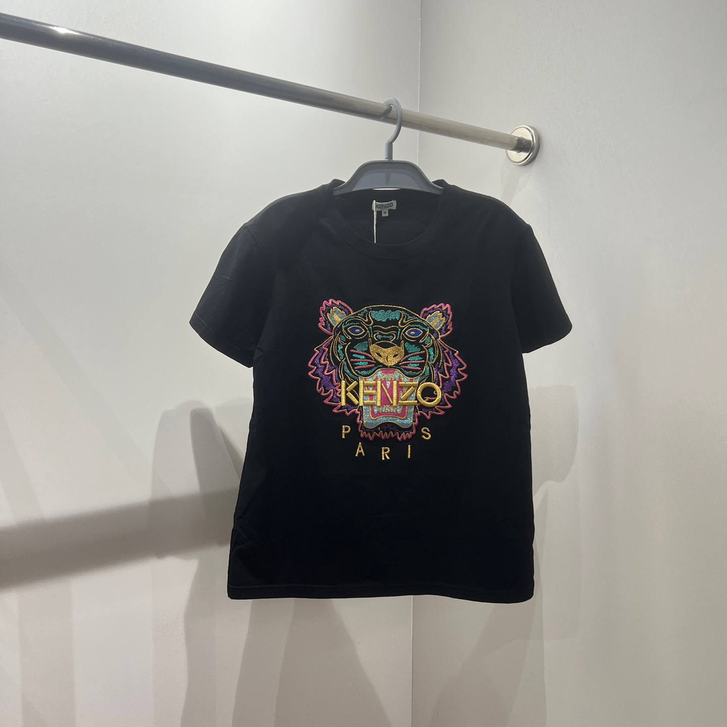 99新 KENZO/肯佐 vem641 虎头刺绣休闲短袖 m码 棉