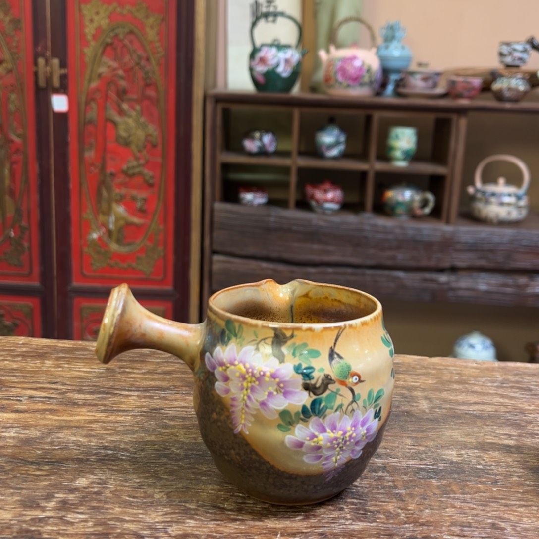 柴烧手工手绘陶瓷