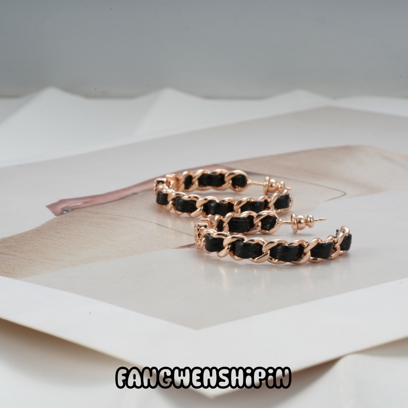 铜合金锆石耳饰 【镀K金】【925银针】耳环4812