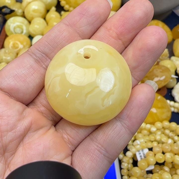 蜜蜡颈饰未镶嵌天然蜜蜡