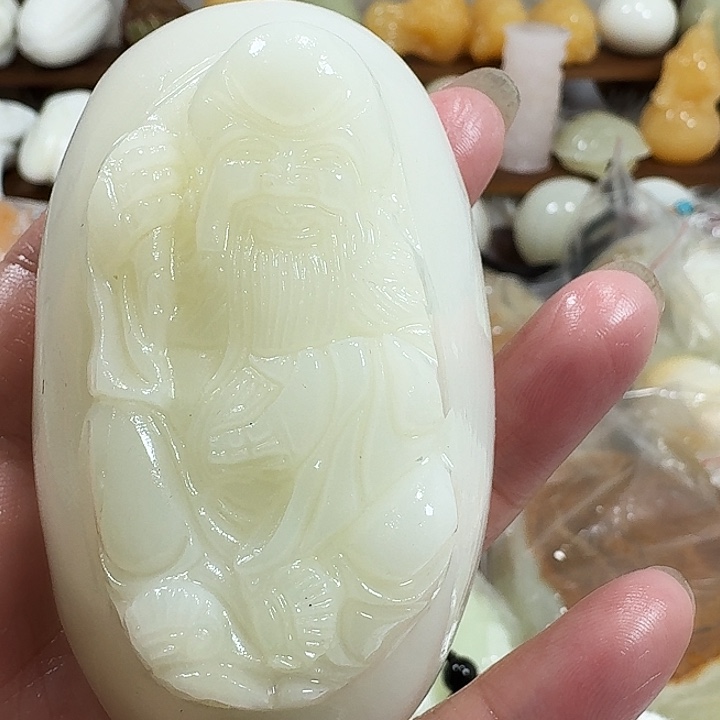 微***行砖雕石头手把件石头手把件