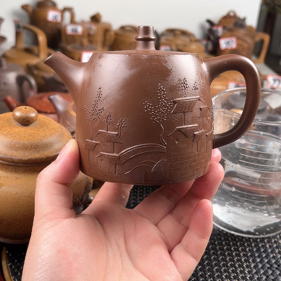 紫泥茶壶宜兴紫砂