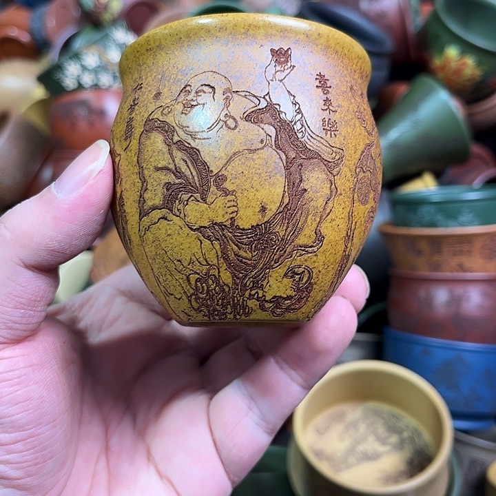 紫砂茶杯全手工紫砂主人杯