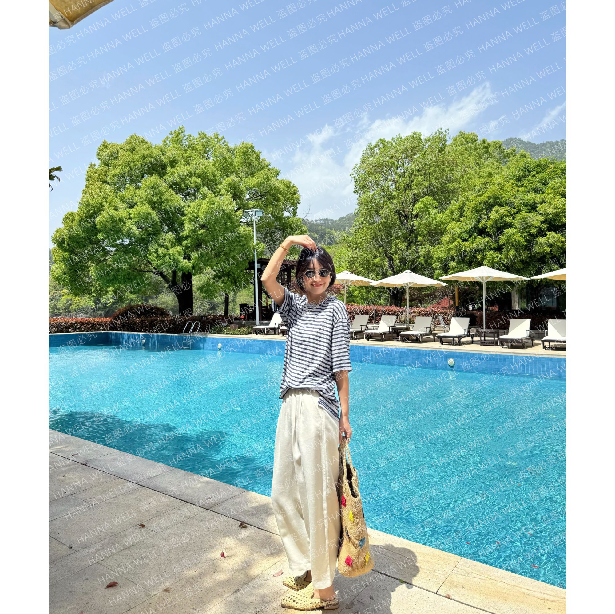 妞姐自制 “气球麻裤” 梨型天菜 慵懒利落九分休闲裤 KZ5A04171.