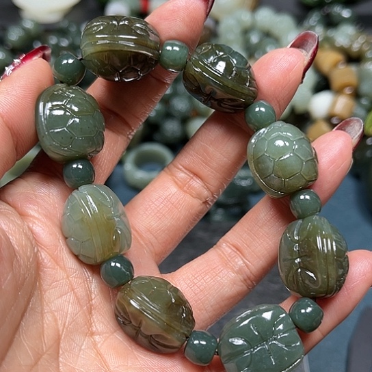 和田玉手串未镶嵌