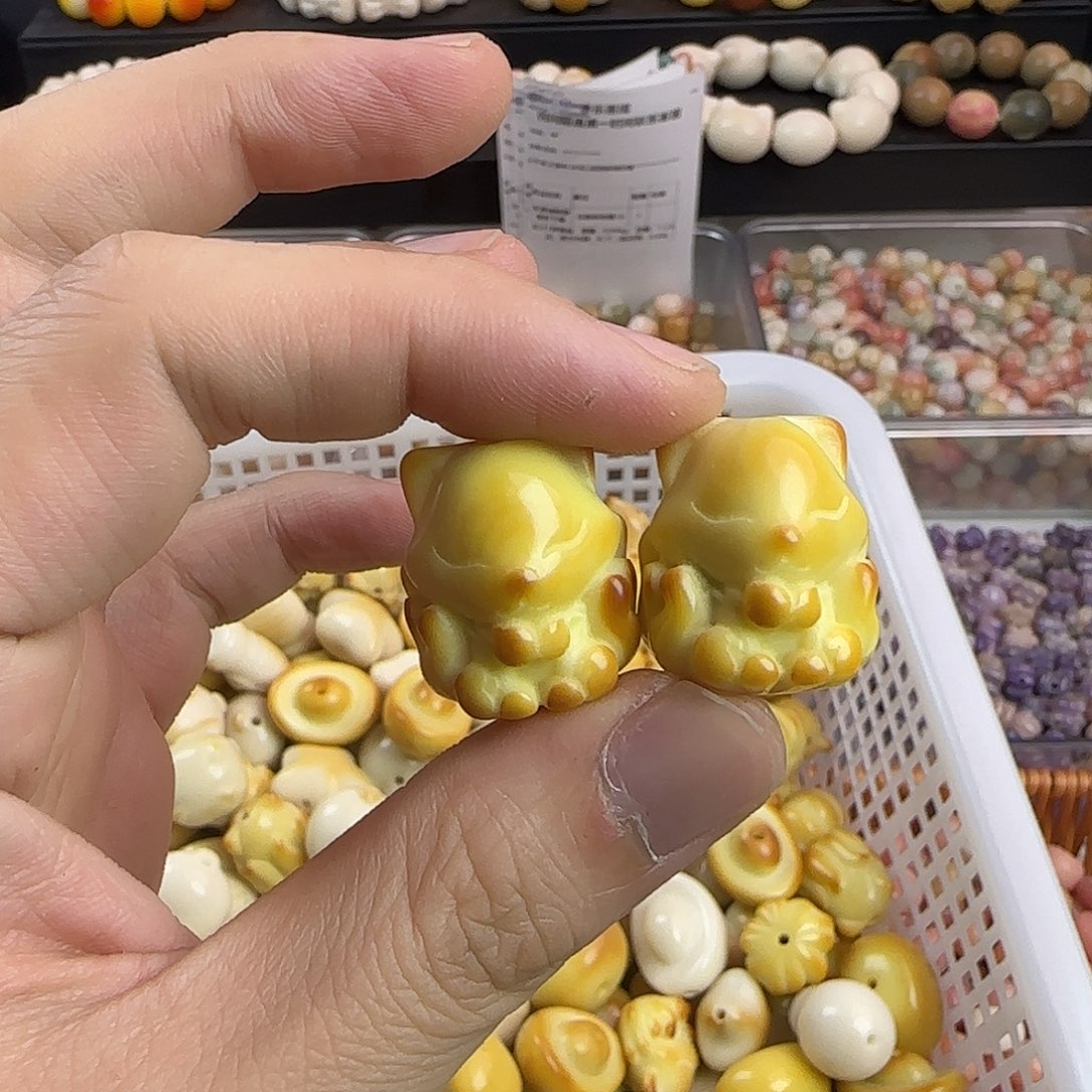 吊坠菩提根/象牙果微瑕疵炭烤凤九5颗