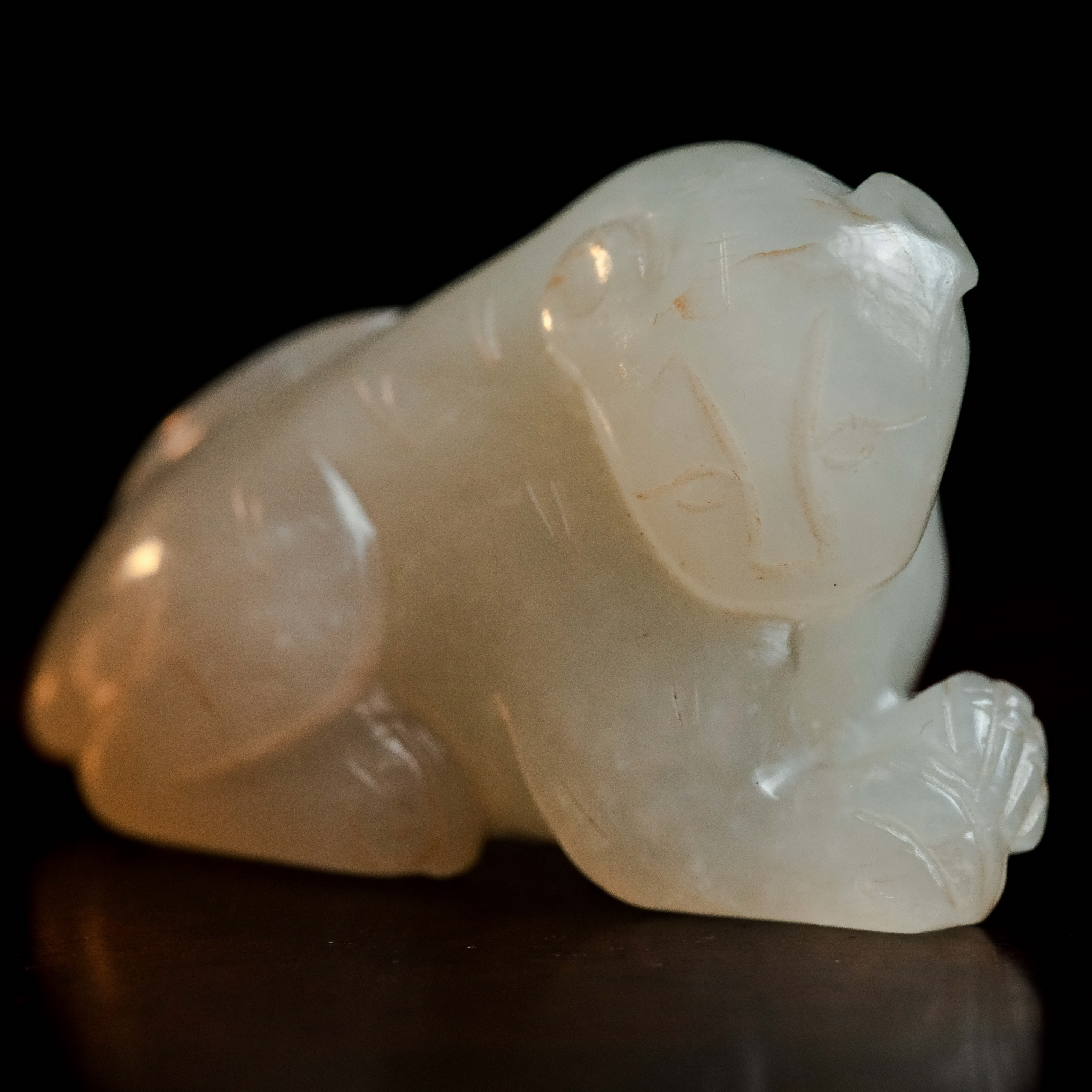 清代和田玉玉虎-NX