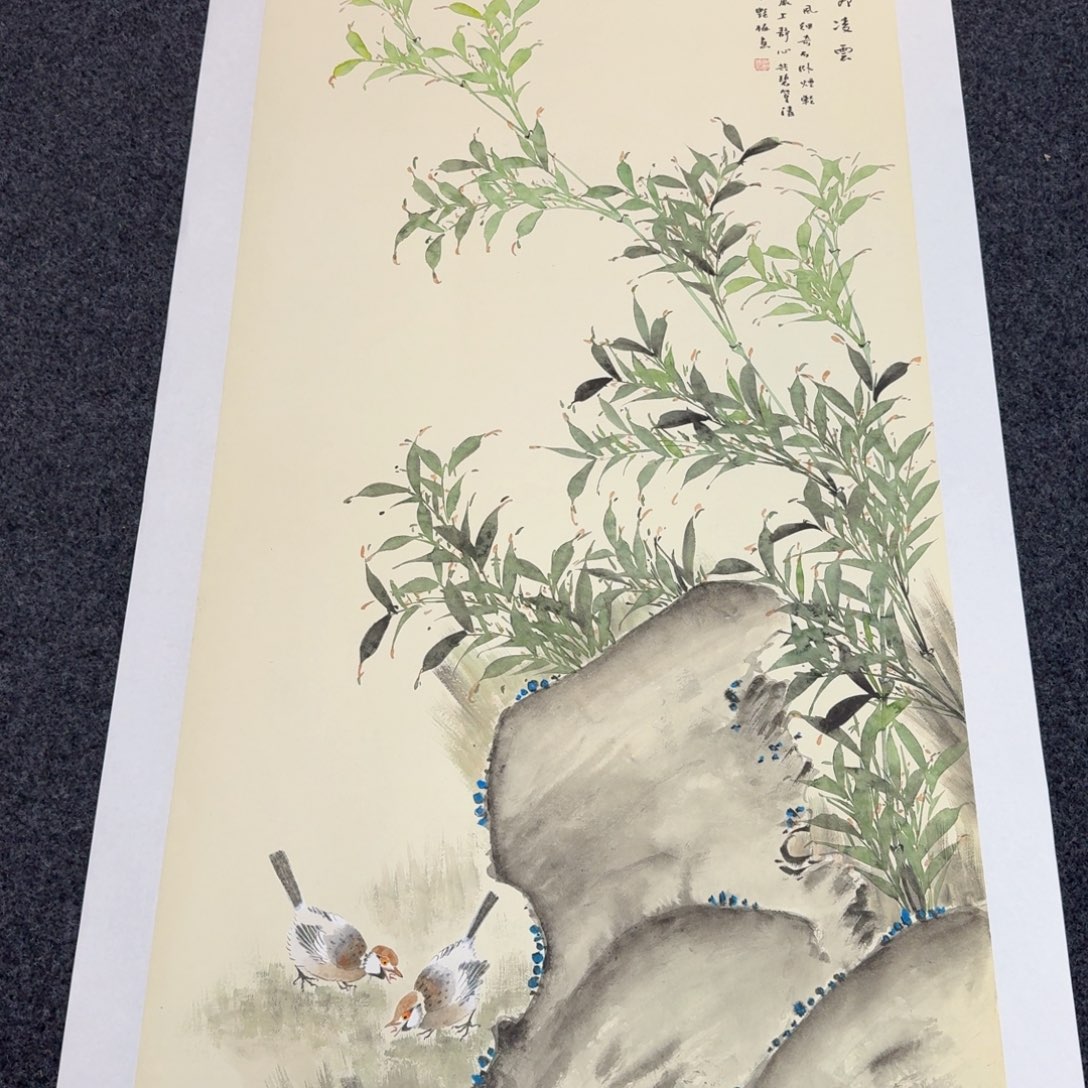 国画纯手绘山水花鸟作品
