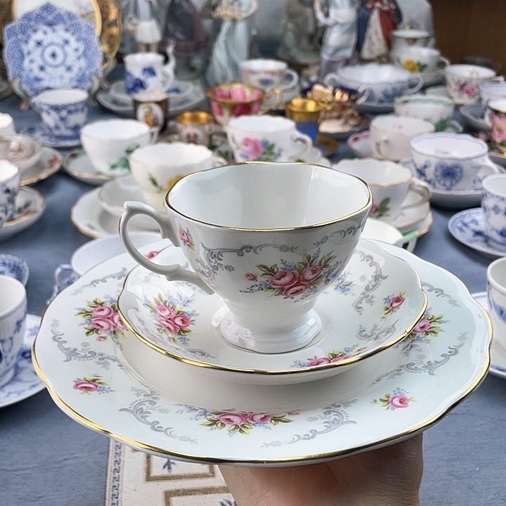 中古欧瓷瓷器小房子