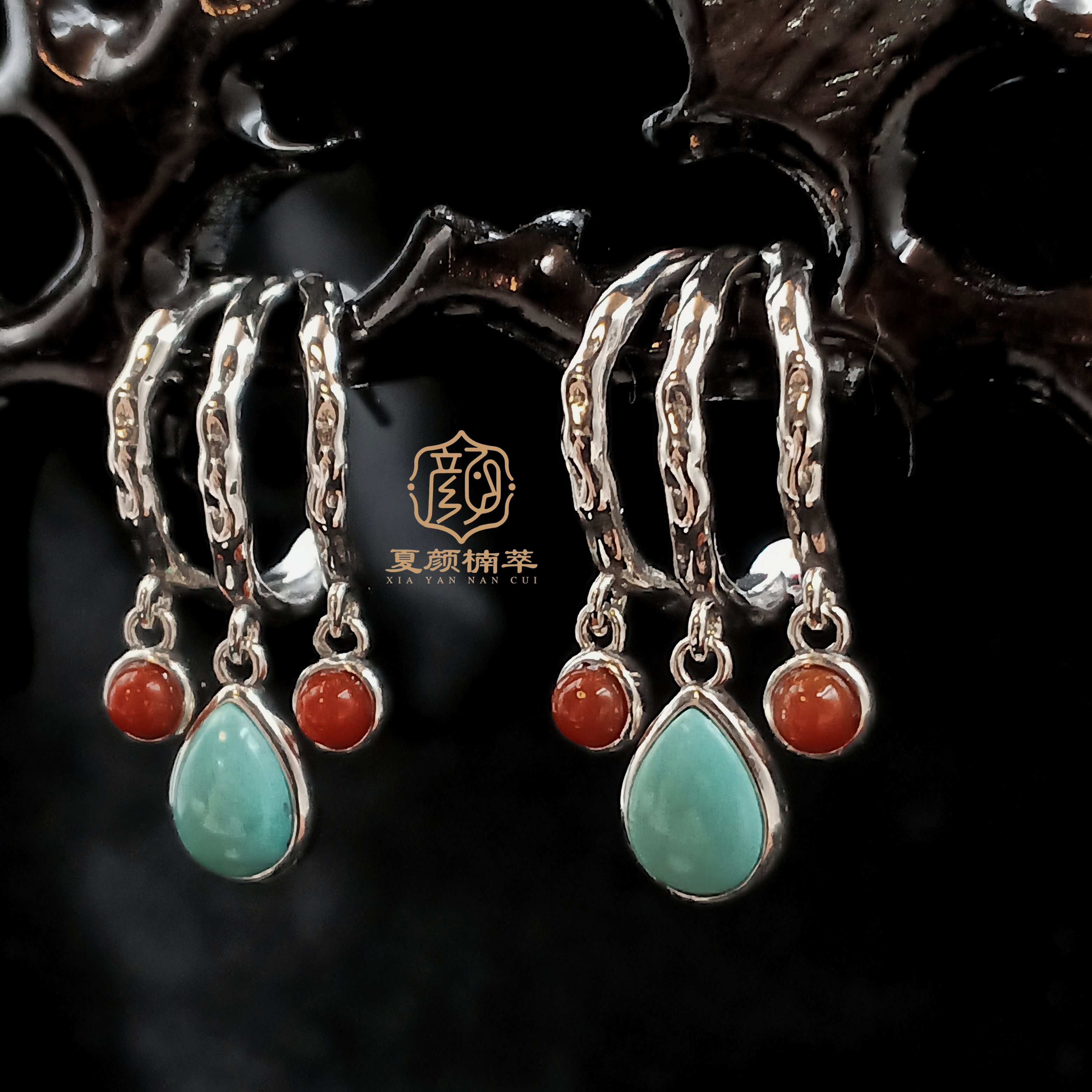 925银耳饰 【夏颜楠萃】S925银 水滴流苏耳饰