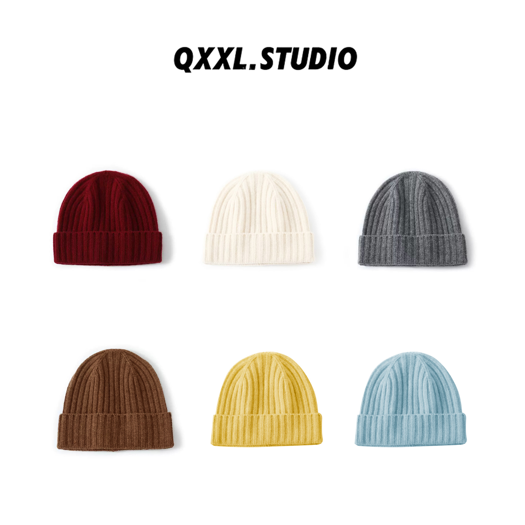 邱小小丽呀 新年针织瓜皮帽冷帽女士加厚针织帽帽子冬时尚女