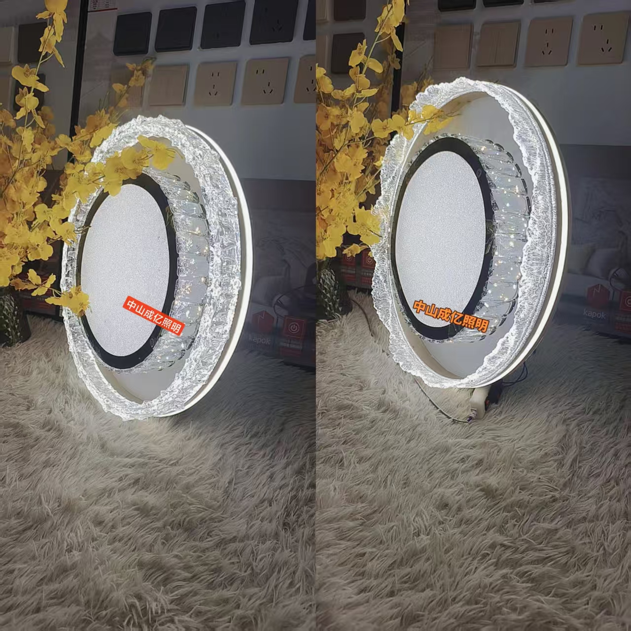 AD定制链接水晶客厅卧室吸顶灯装饰灯灯饰圆形酒店简约