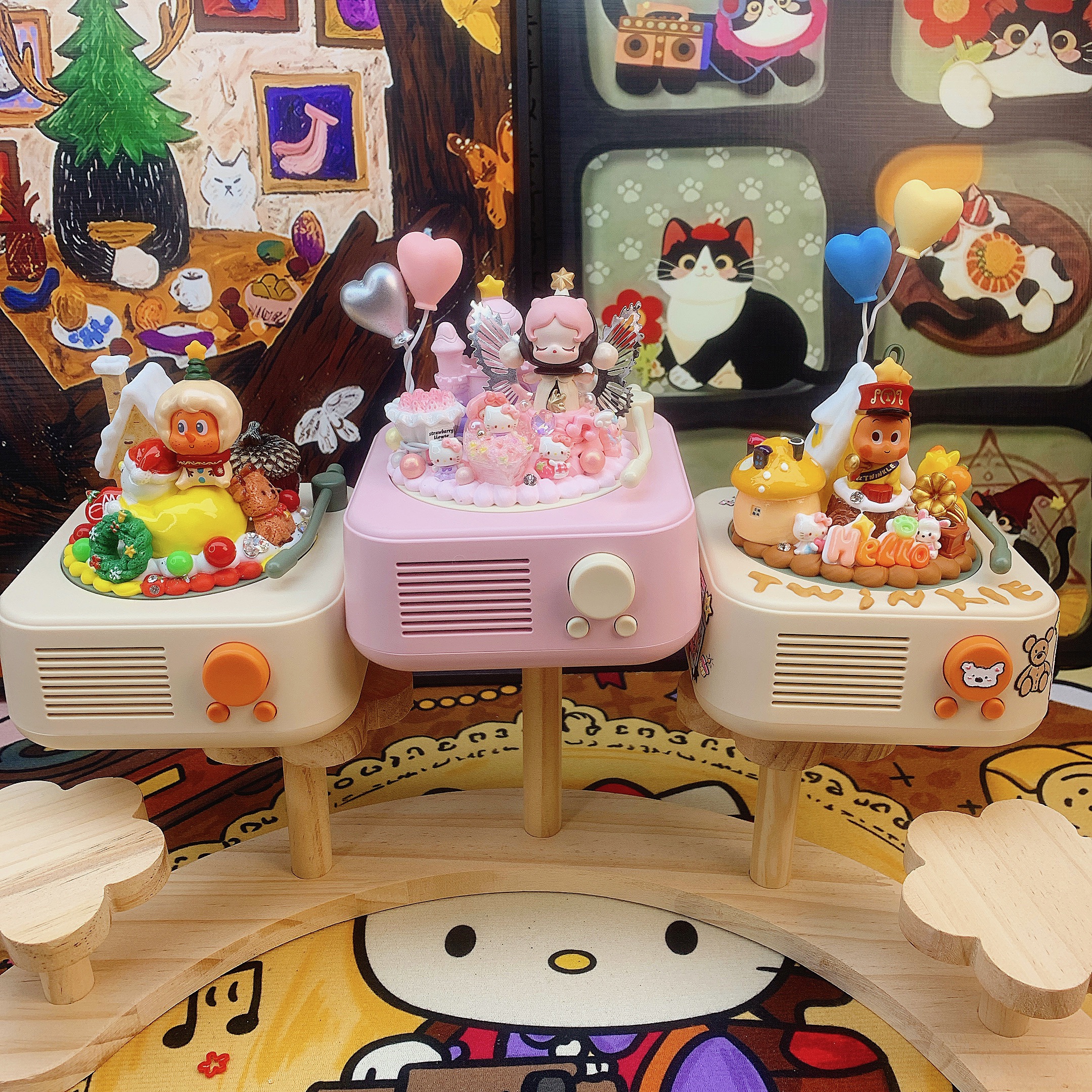 【旋转蓝牙音响】跳跳原创DIY创意网红潮流礼物摆件