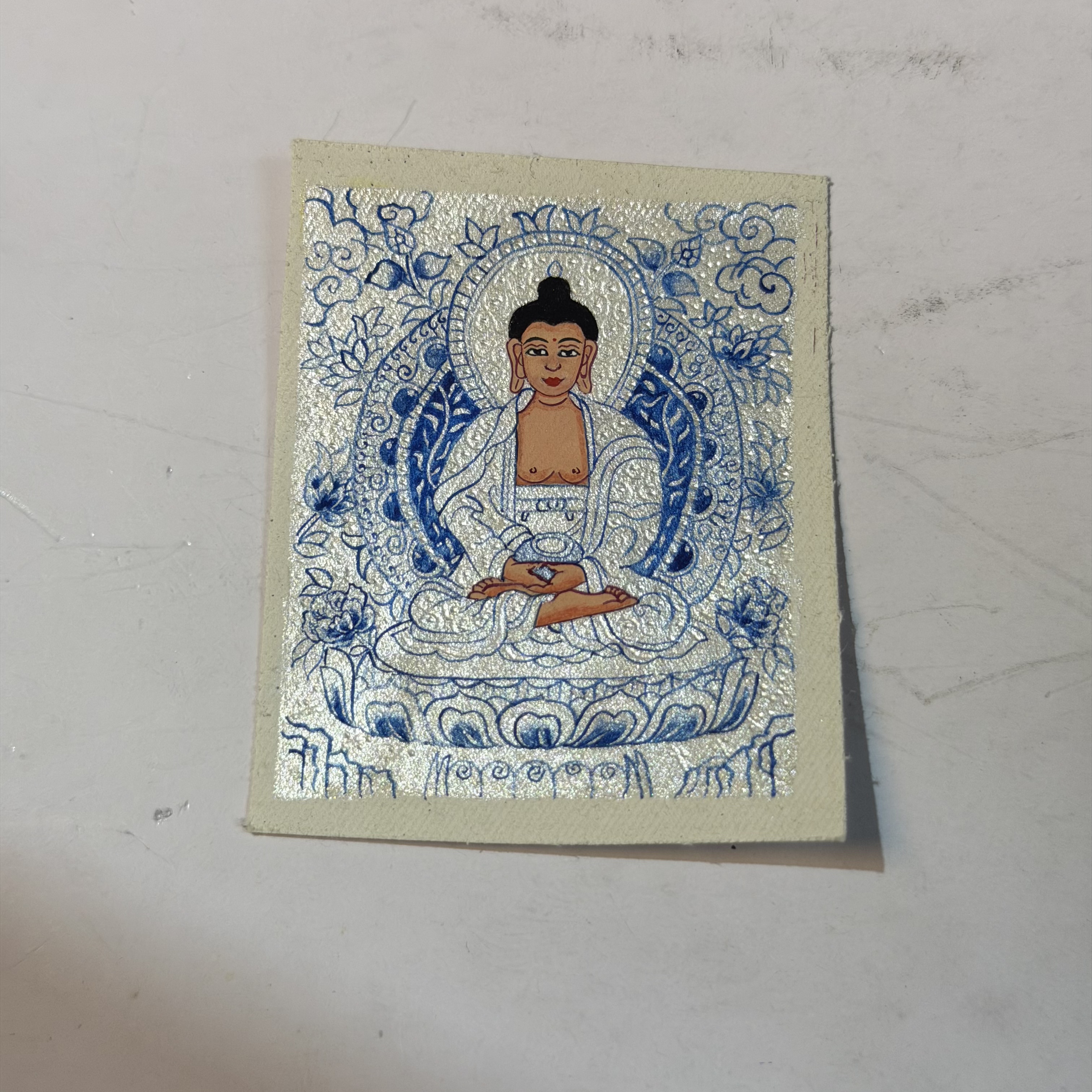 阿弥陀佛-热贡纯手绘唐卡