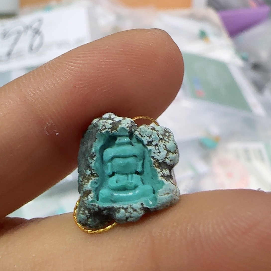 绿松石珠宝半成品未镶嵌