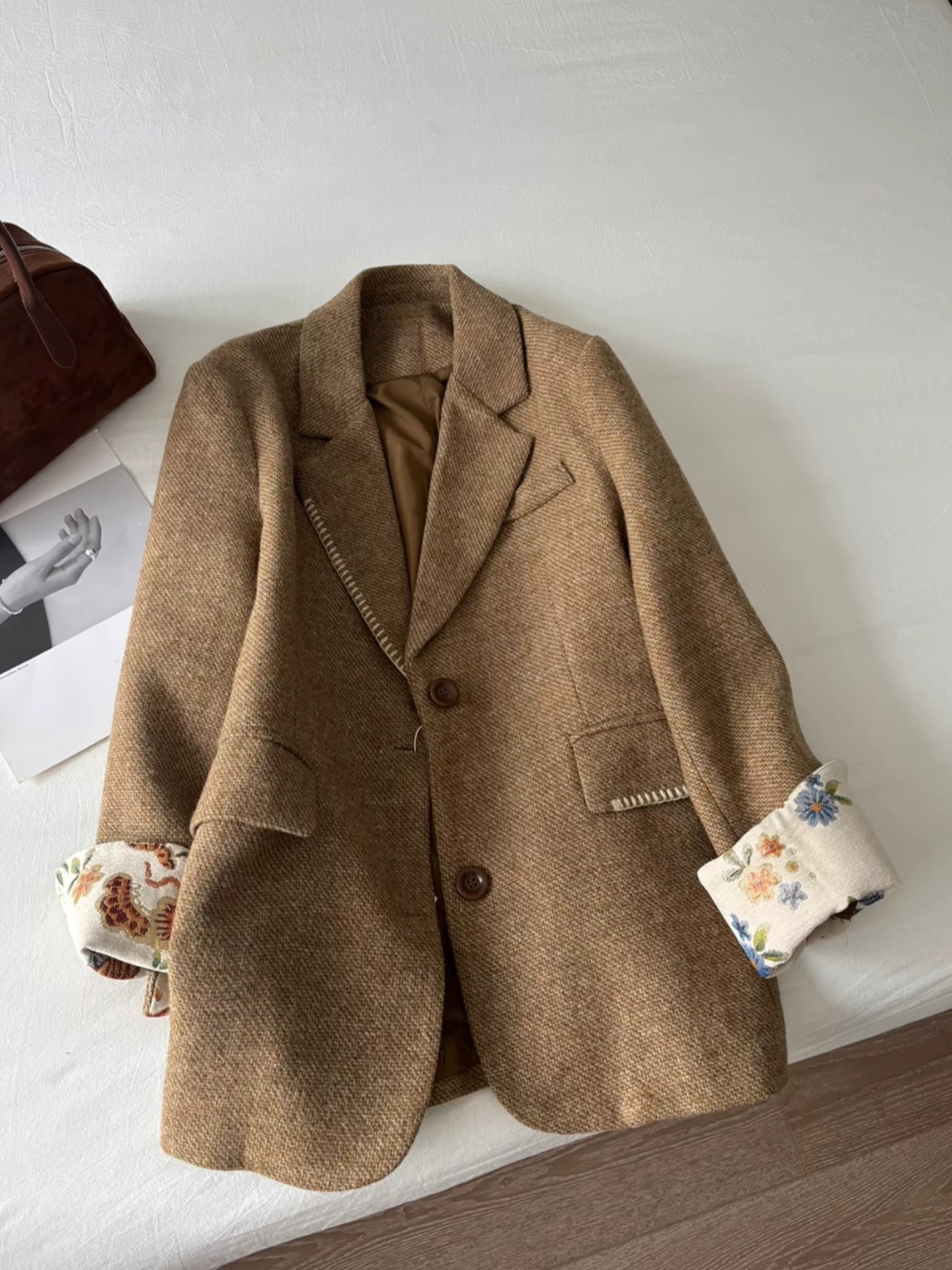 【325薄款】深圳南油高端西装外套女秋冬季新款时尚韩系西装套装