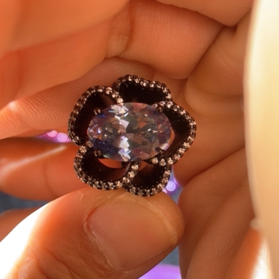 红宝石戒指银S925镶嵌