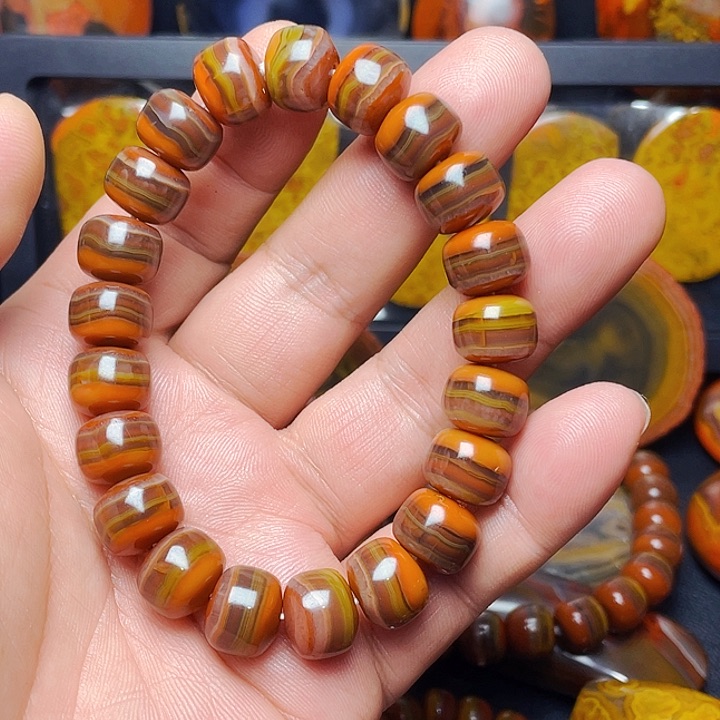 好***选玛瑙/玉髓战国红未镶嵌