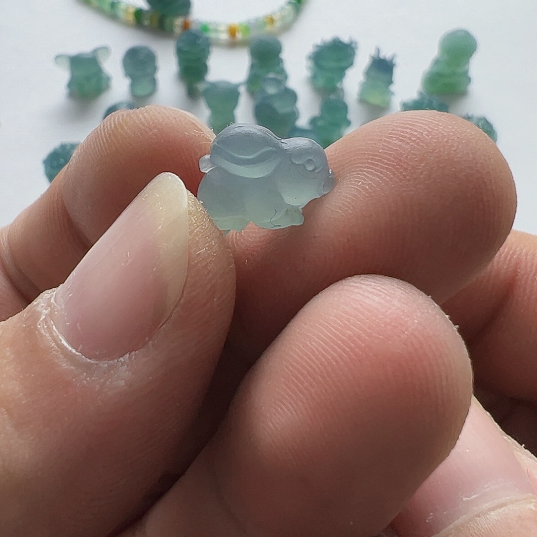 未镶嵌定制翡翠兔子