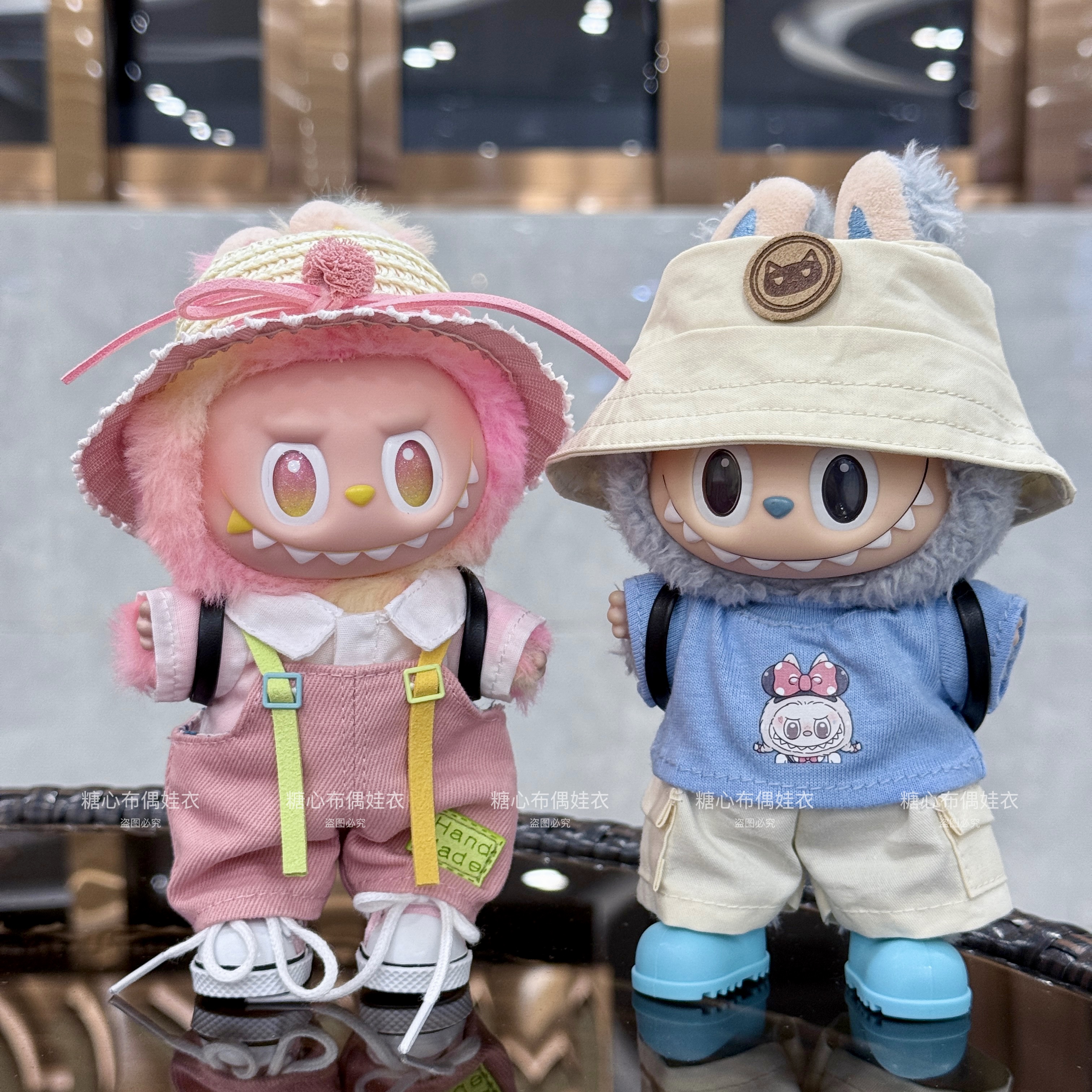 【专属】-拉布布labubu娃衣服马卡龙前方高能系列3.0小可爱上学记