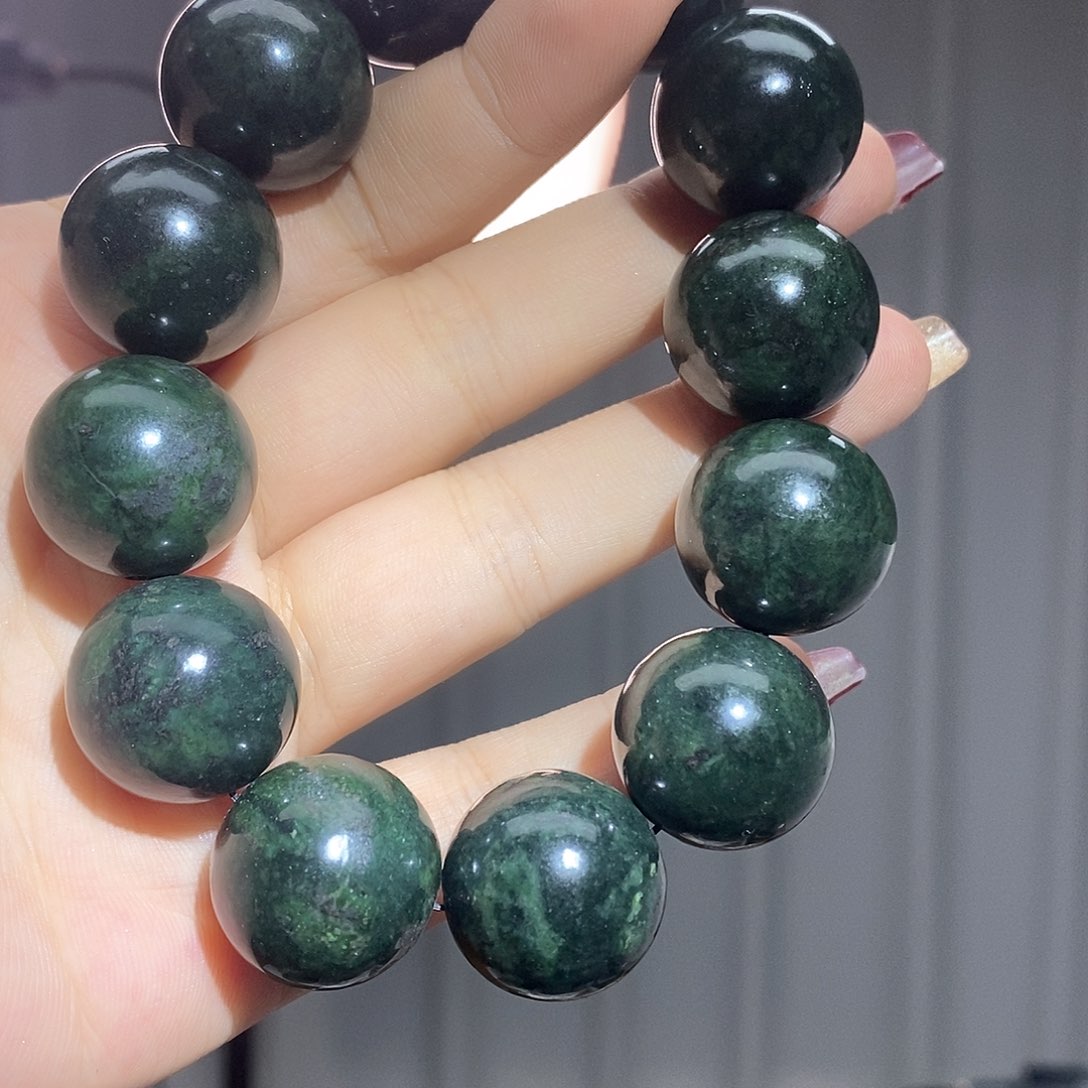 蛇纹石玉手链未镶嵌