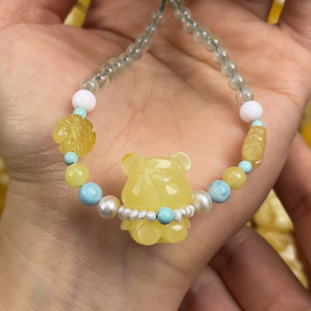 琥珀裸石未镶嵌蜜蜡