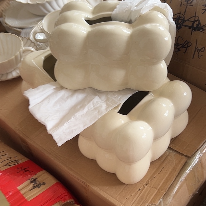 瓷片默认瑕纸巾盒