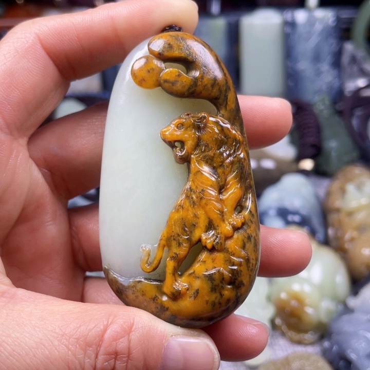 和田玉挂件未镶嵌苏**客