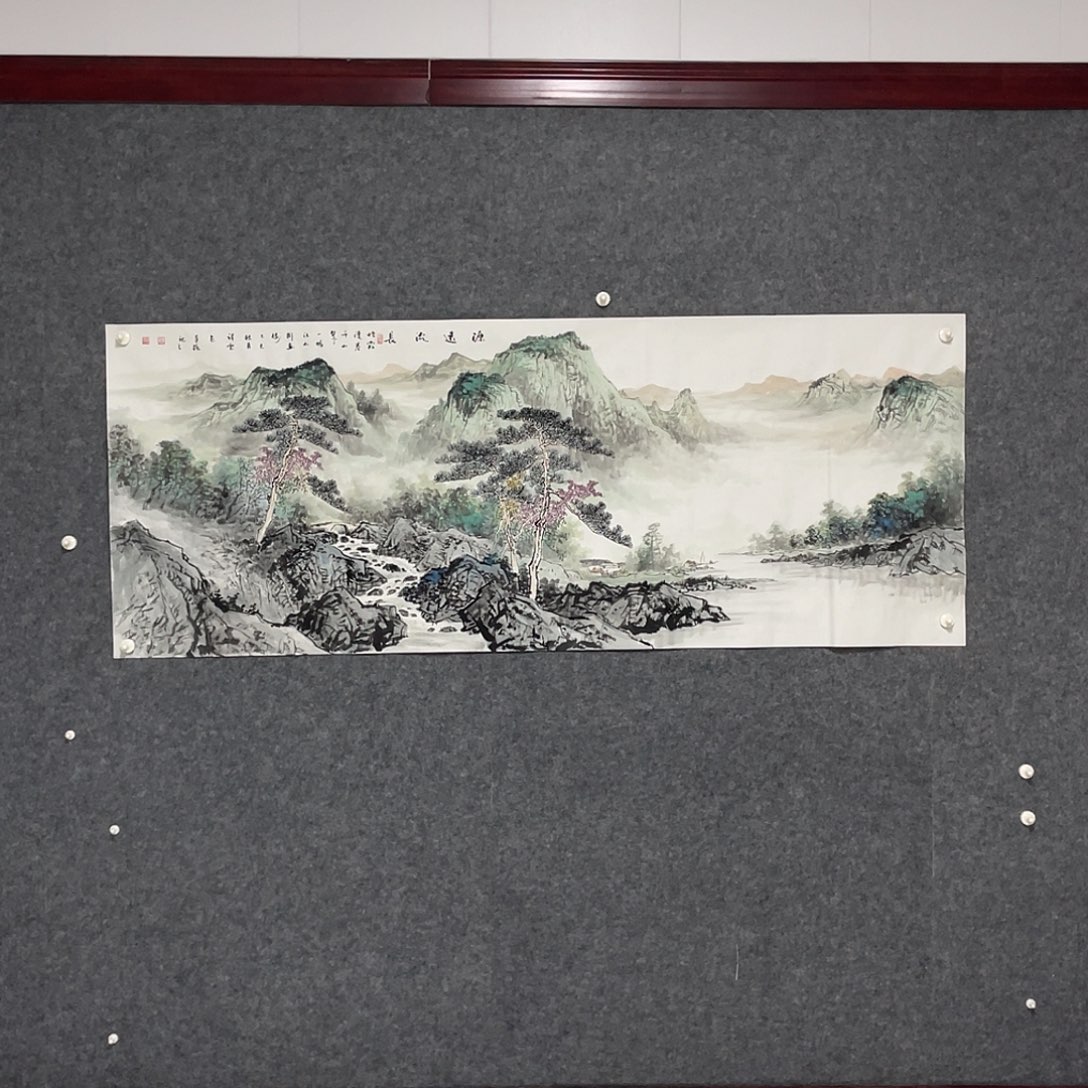 国画小六尺178.69画芯 捡漏 带合影 李祥云老师