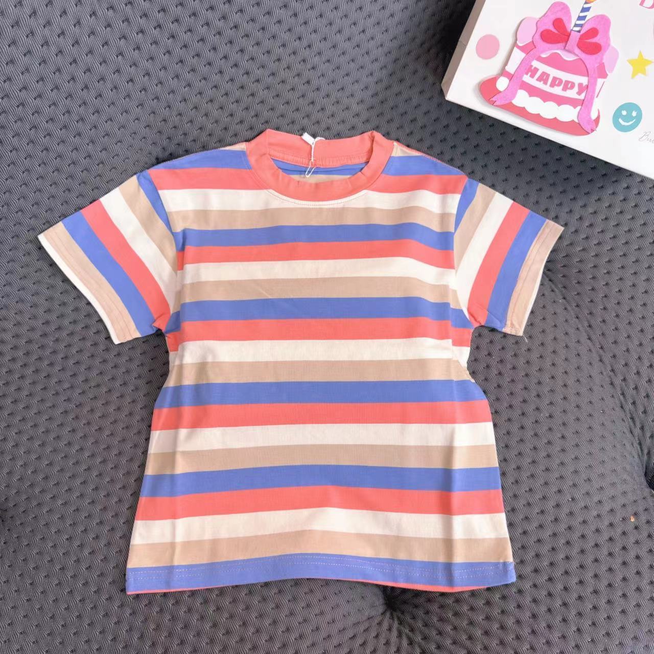 T48男童女童夏季A类棉新款潮童卡通中小大童短袖