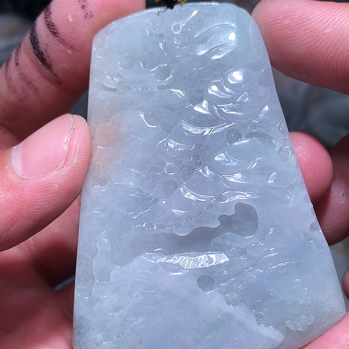 翡翠未镶嵌颈饰保真天然a货翡翠