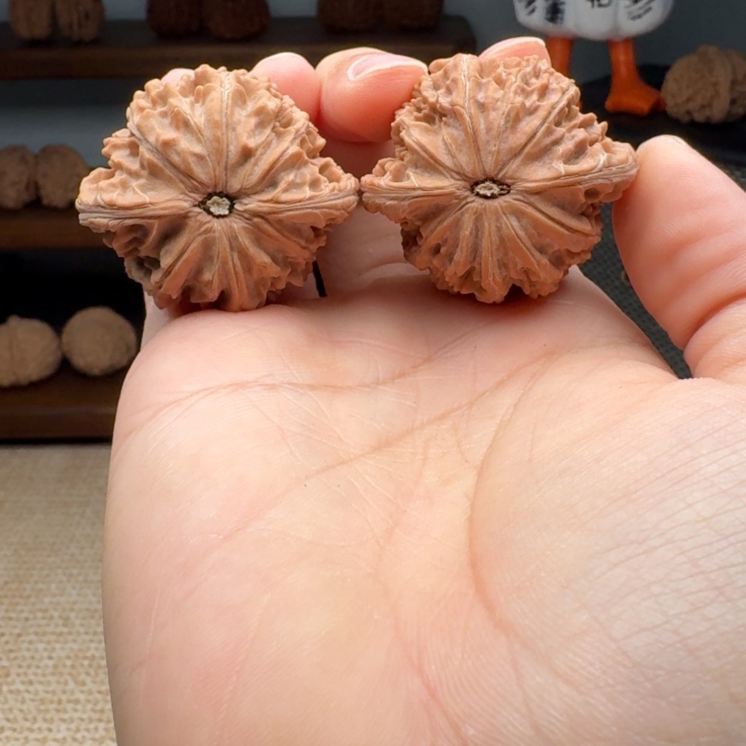 文玩核桃把件4116磨盘