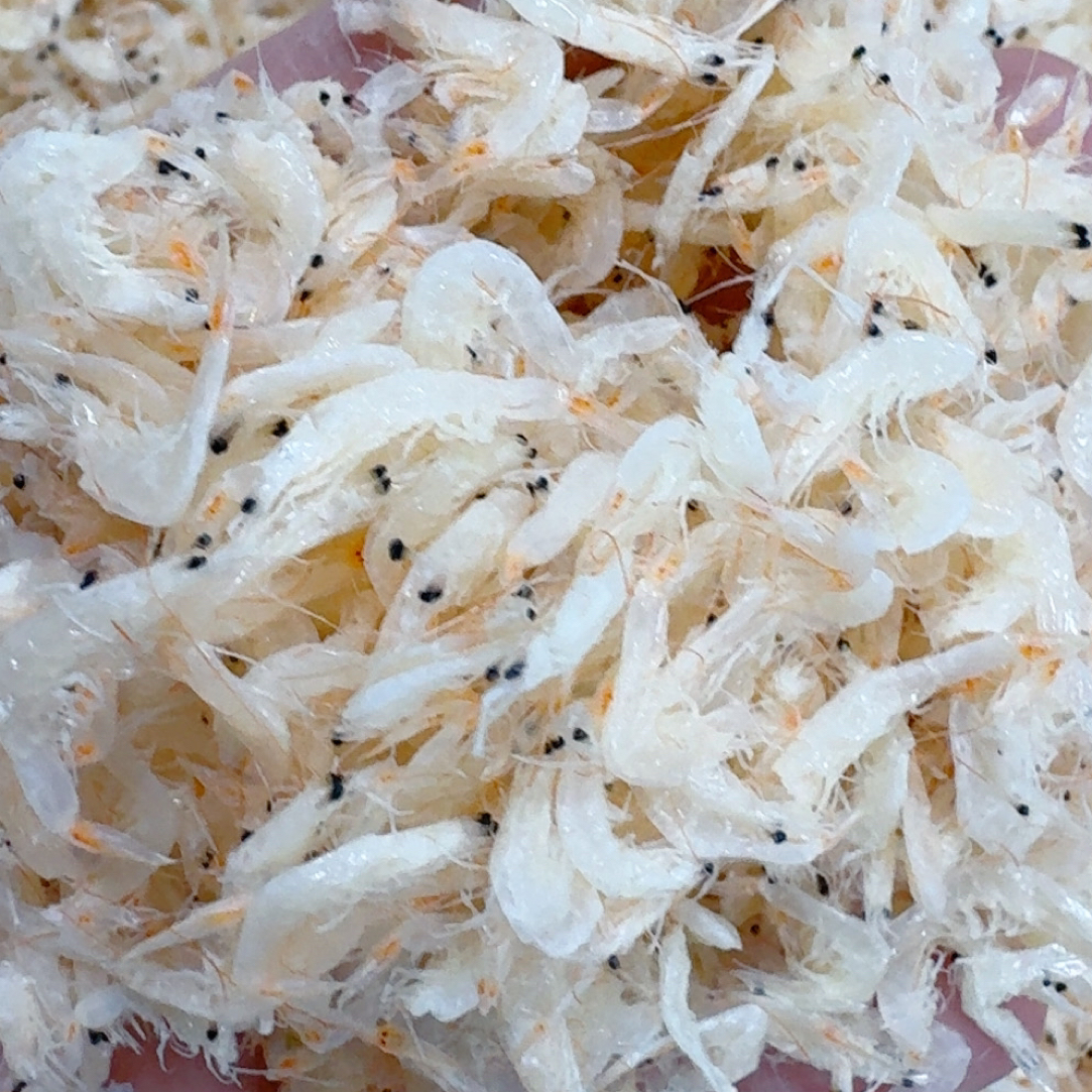 新鲜淡虾皮煎蛋煮汤