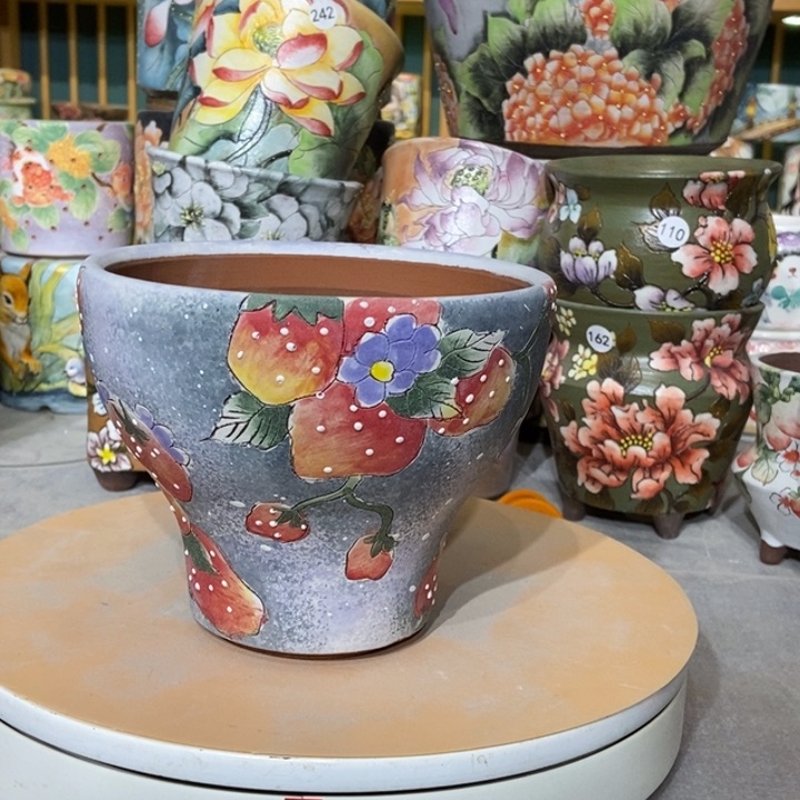 红陶景德镇艺术手绘作品