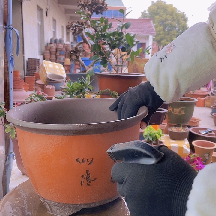 紫砂宜兴紫砂花盆134