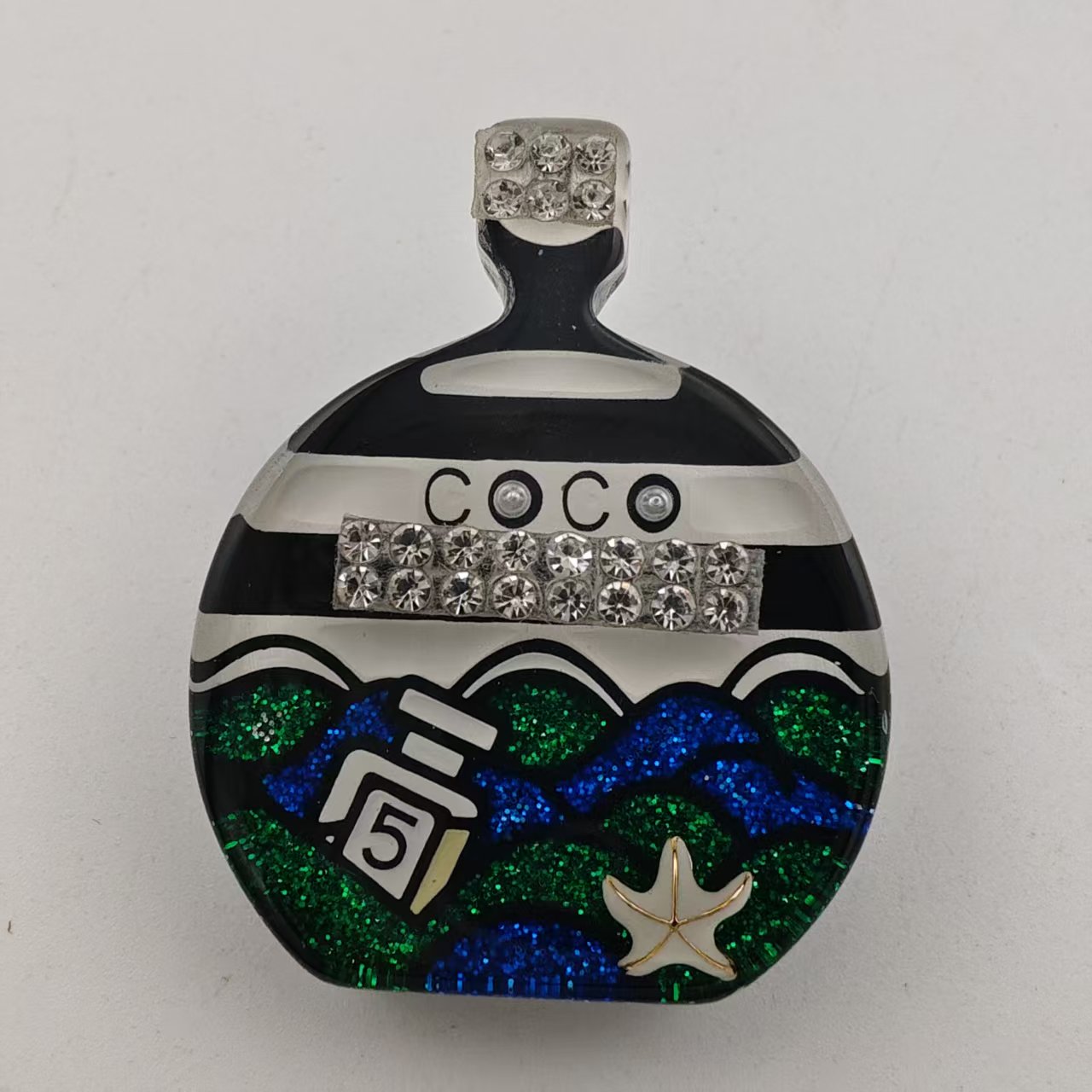 铜合金亚克力胸针 VTGZIVI饰品/A415/复古时尚百搭/新款胸针系列