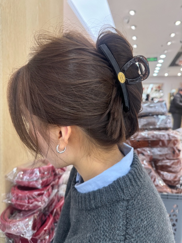 茶色小金标抓夹11公分 抓夹紧