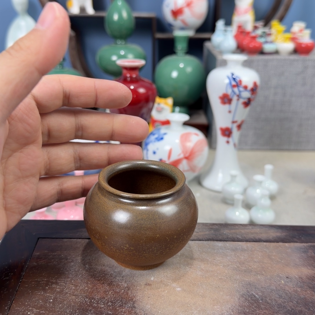 陶瓷手工小花器摆件