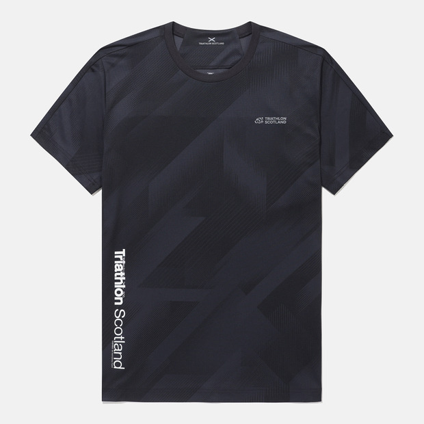 DESCENTE/迪桑特休闲运动夏季男士透气速干印花短袖T恤SQ223ITS45