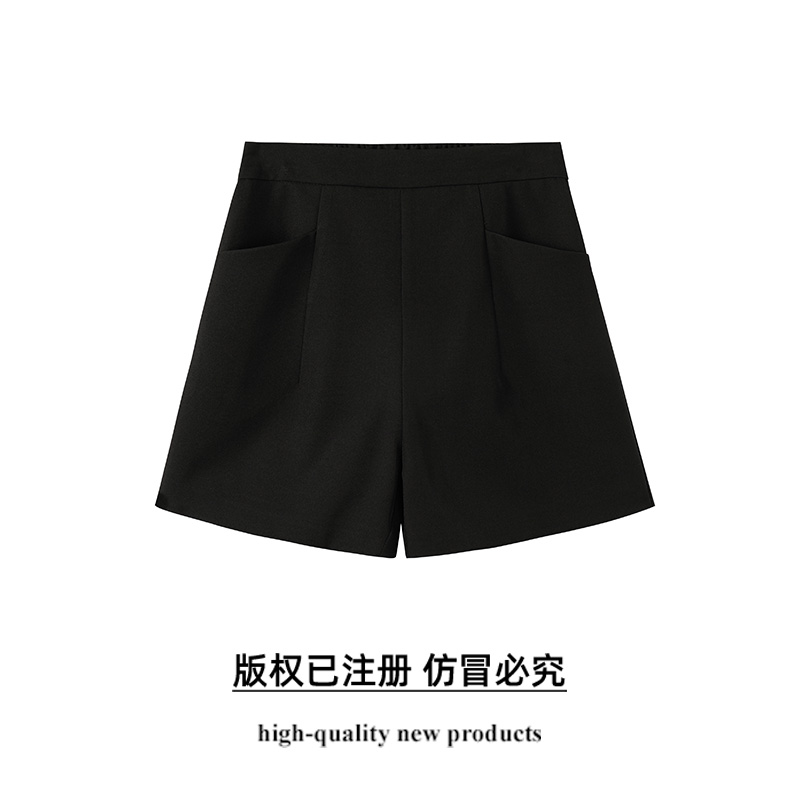 奢姿大码女装2025夏季西装A字宽松阔腿裤胖妹妹时尚百搭休闲短裤