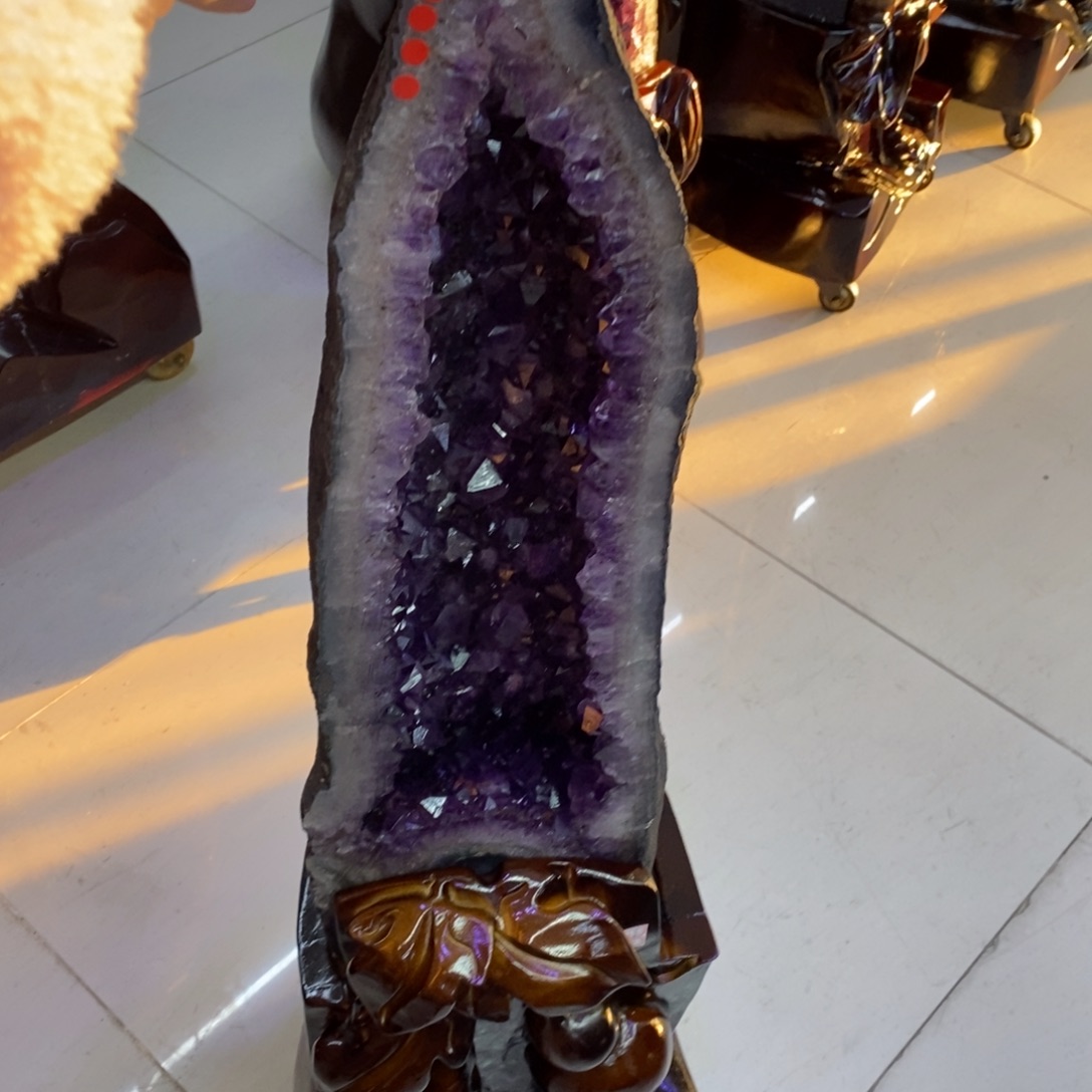 水晶摆件听未镶嵌