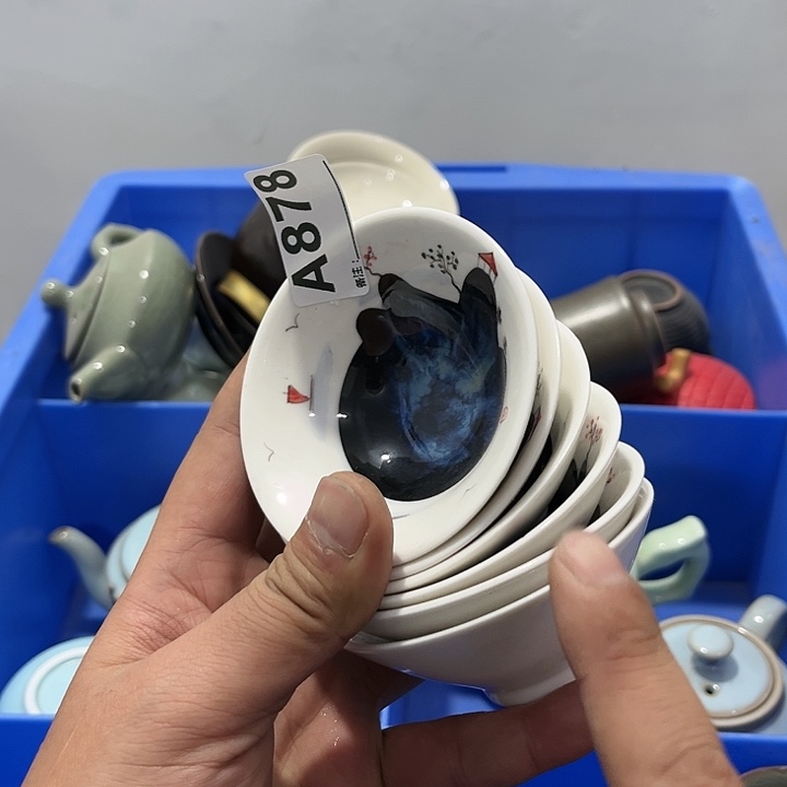 茶具默认微瑕瓷器、茶具、壶、摆件，介意勿拍 