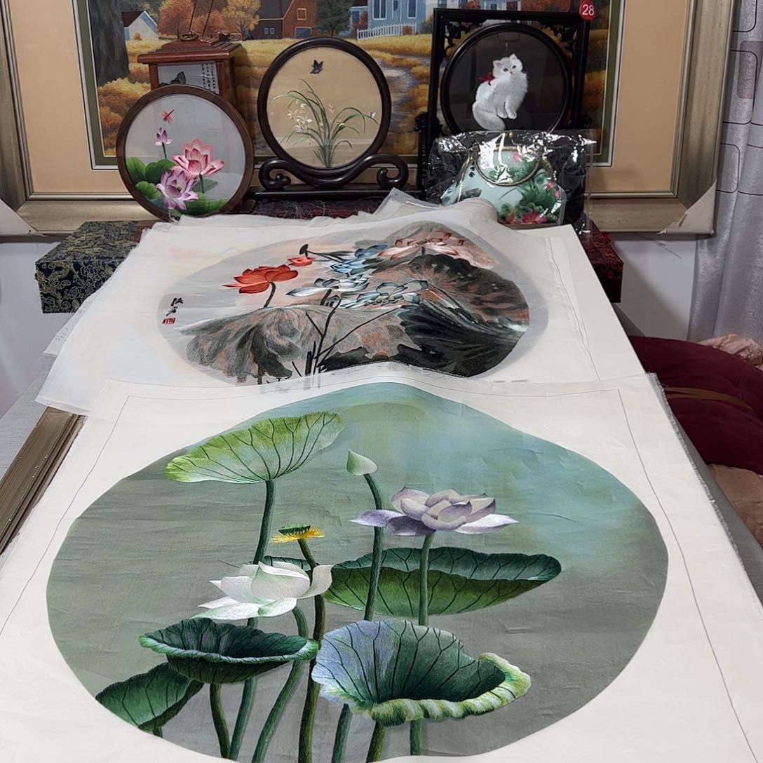 刺绣?纯手工刺绣画